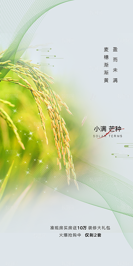 传统芒种二十四节气海报