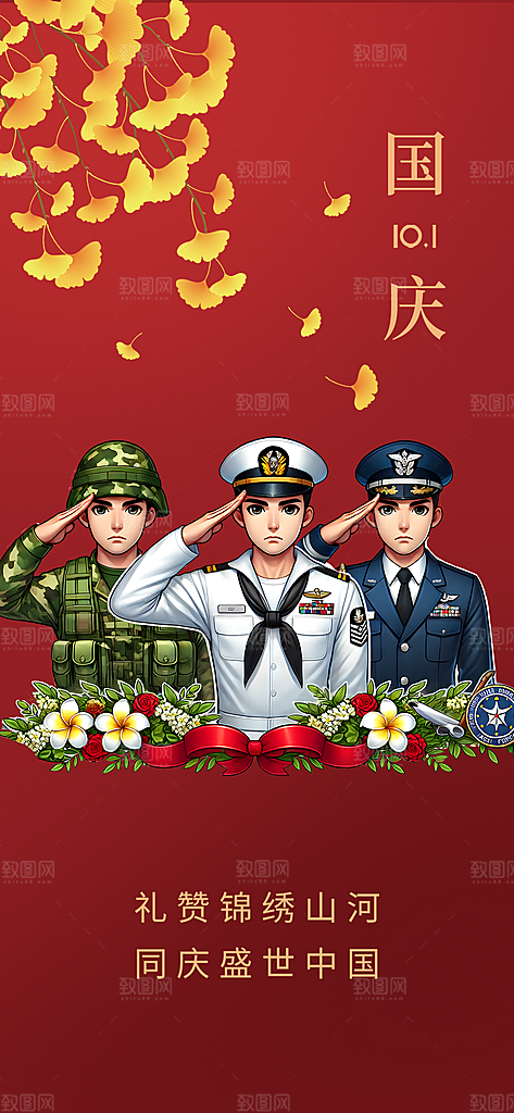 喜迎国庆活动宣传海报