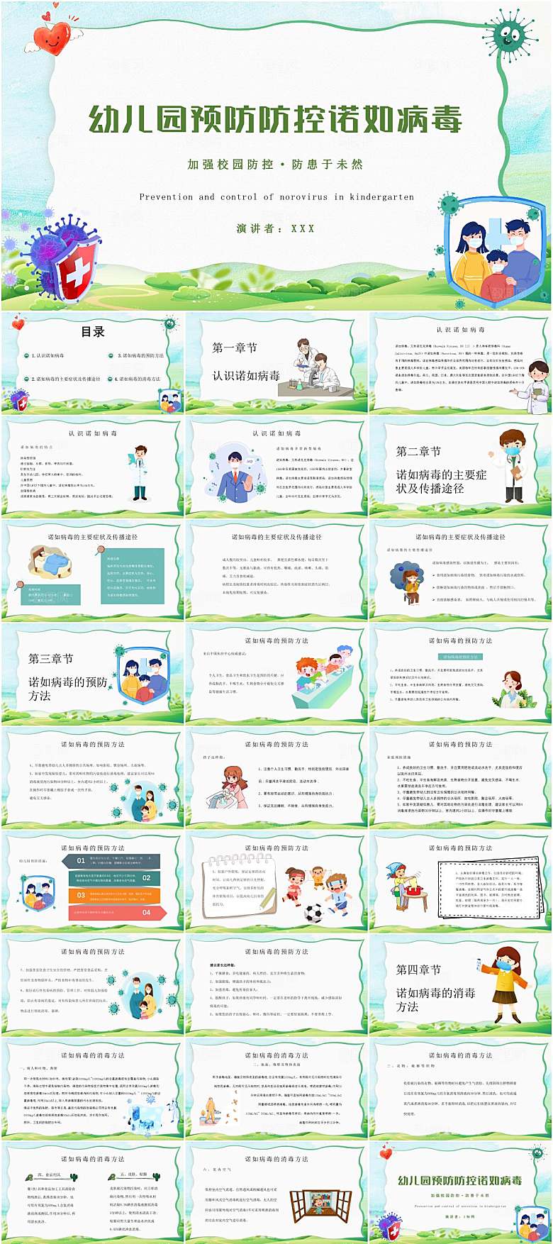 诺如病毒预防科普教育ppt
