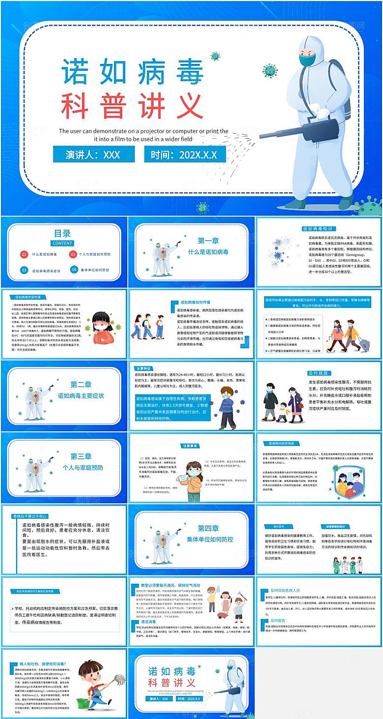 诺如病毒预防科普教育ppt