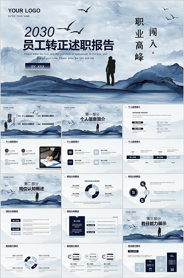 员工转正述职报告ppt