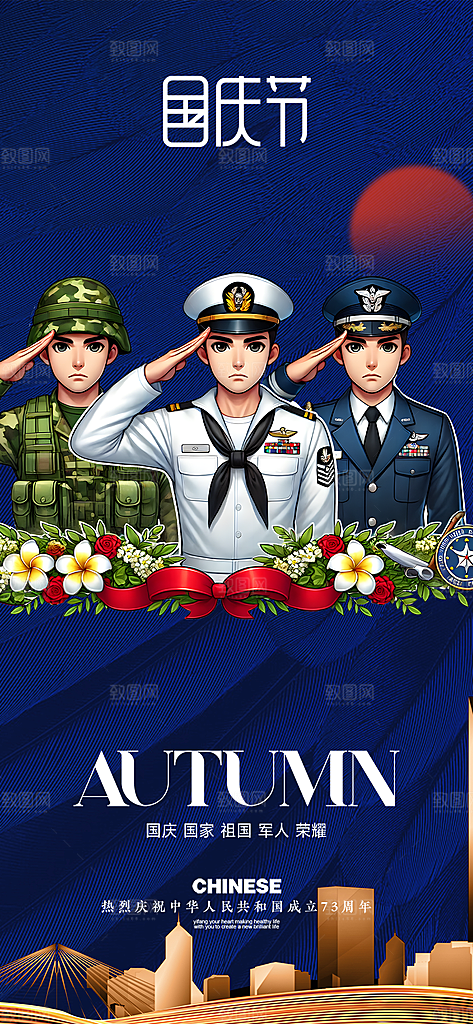 喜迎国庆活动宣传海报