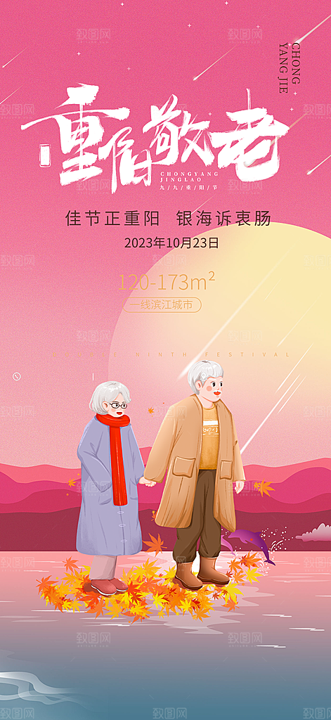 大气重阳节活动海报