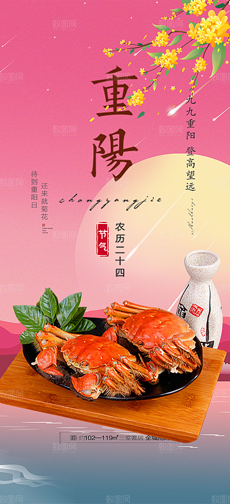 节日重阳节敬老爱老宣传活动海报