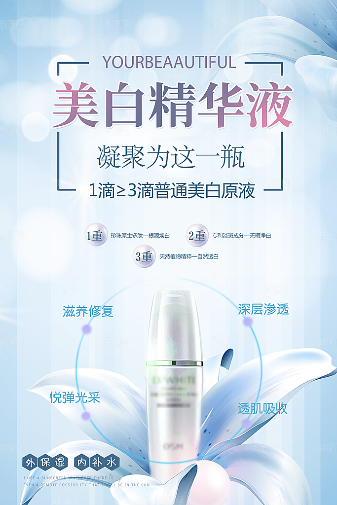 化妆品宣传海报设计素材