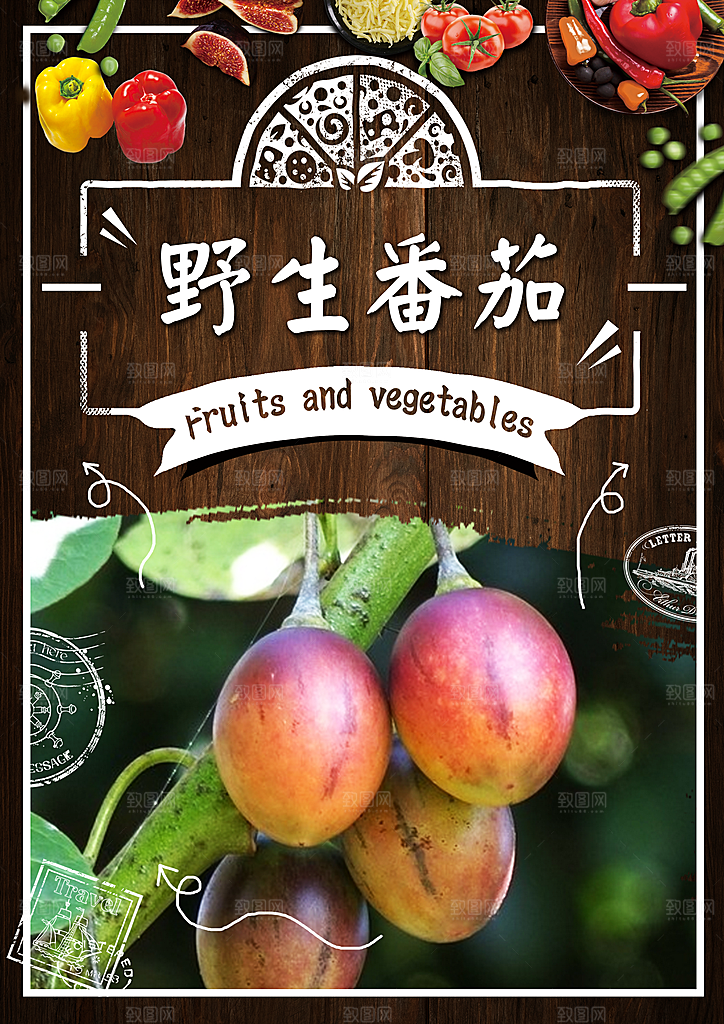 番茄宣传海报设计素材