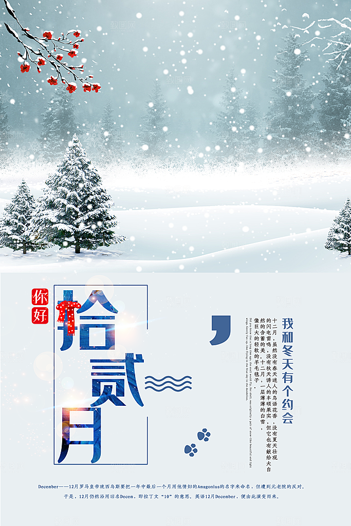 十二月你好宣传海报