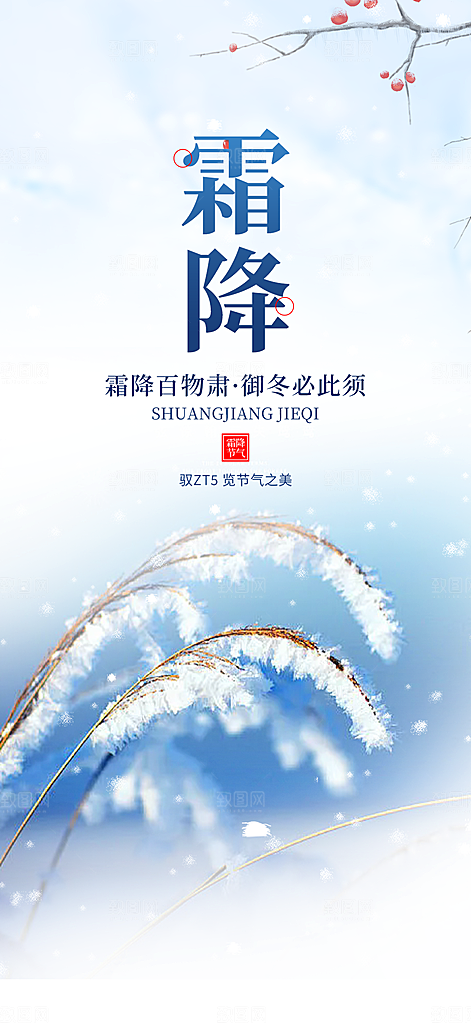 中国霜降宣传活动海报