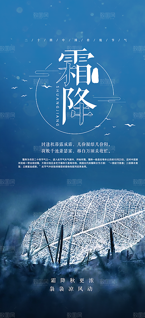 霜降宣传活动海报