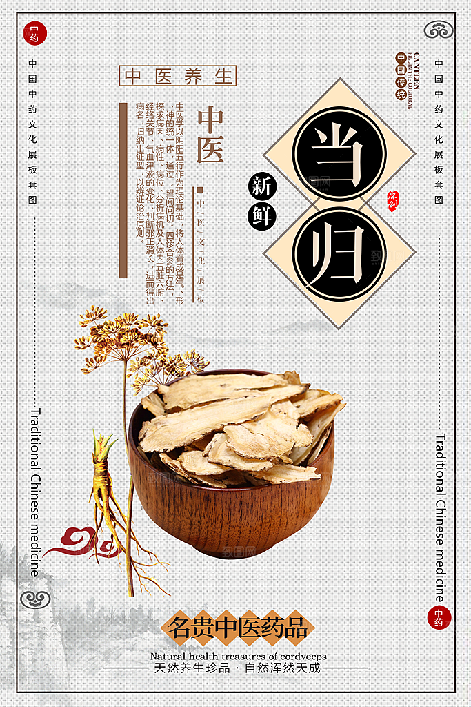 中药养生海报宣传设计