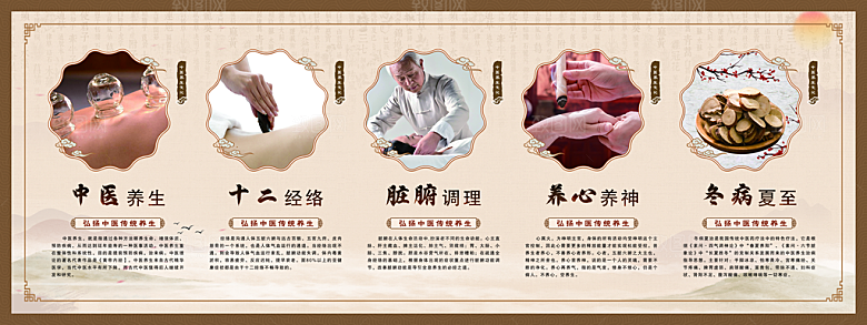 中医养生宣传海报设计素材