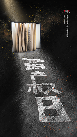 高端世界知识产权日宣传海报