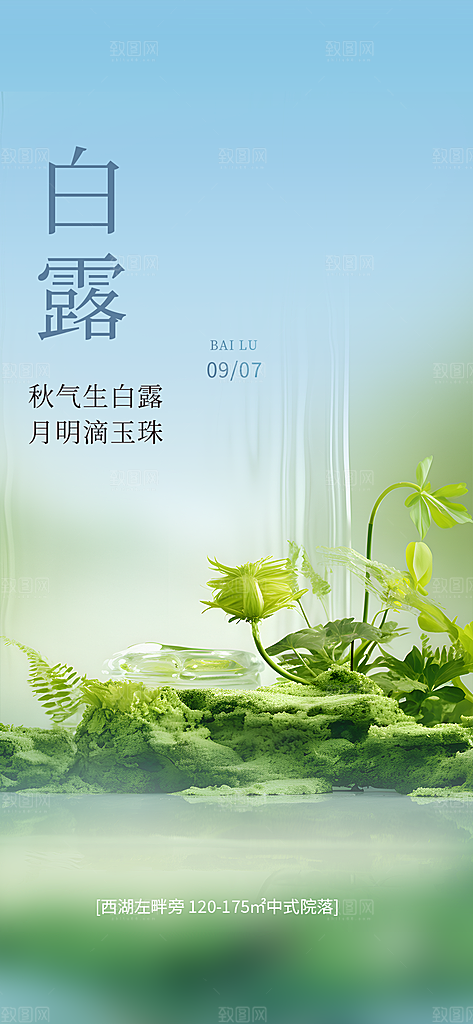 白露二十四节气海报