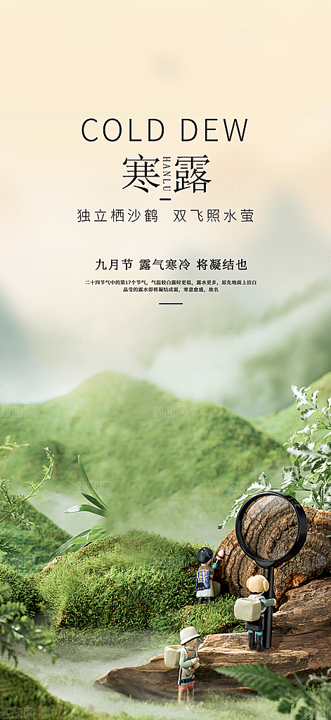 寒露二十四节气海报