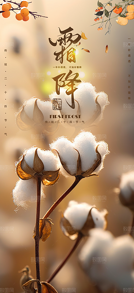 霜降宣传活动海报