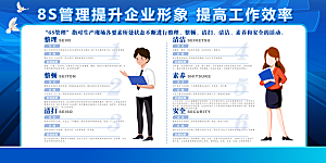 8S企业管理宣传栏