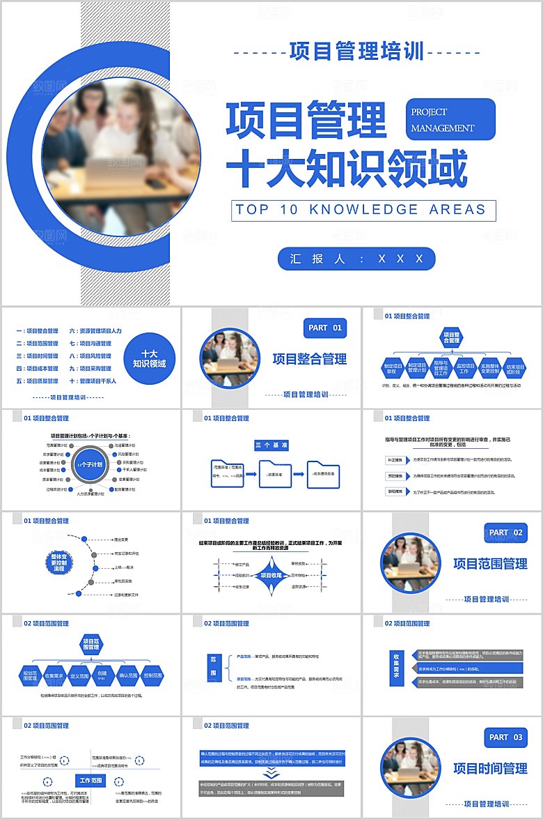 企业项目管理培训PPT模板