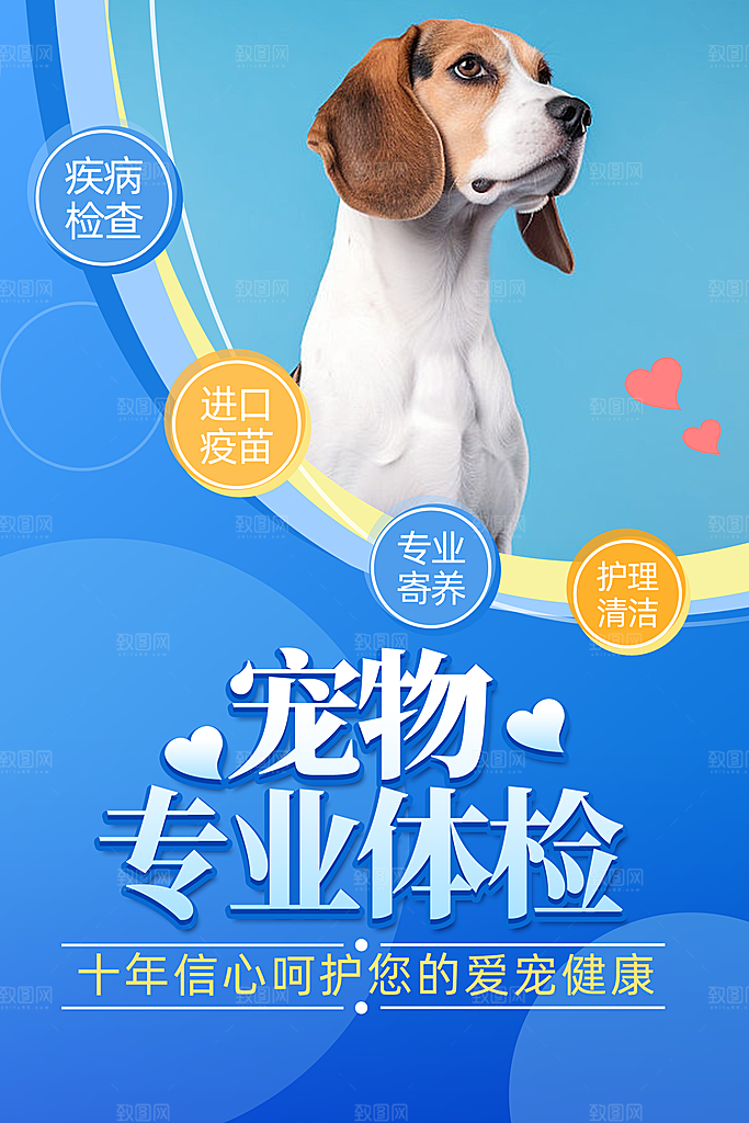 卡通宠物萌宠活动宣传海报