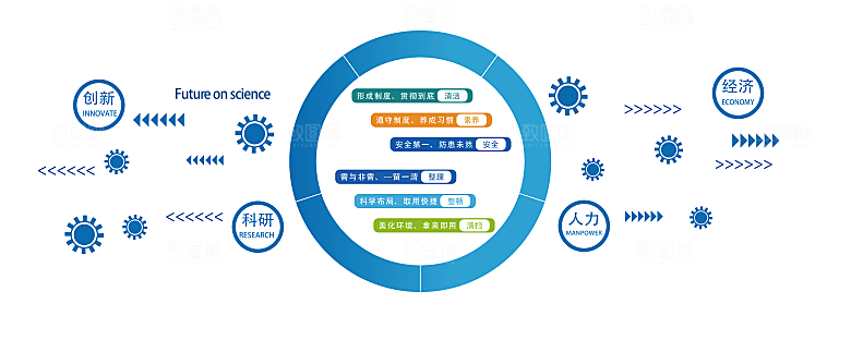简约几何企业励志文化墙展板