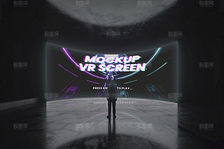 VR场景大屏幕样机