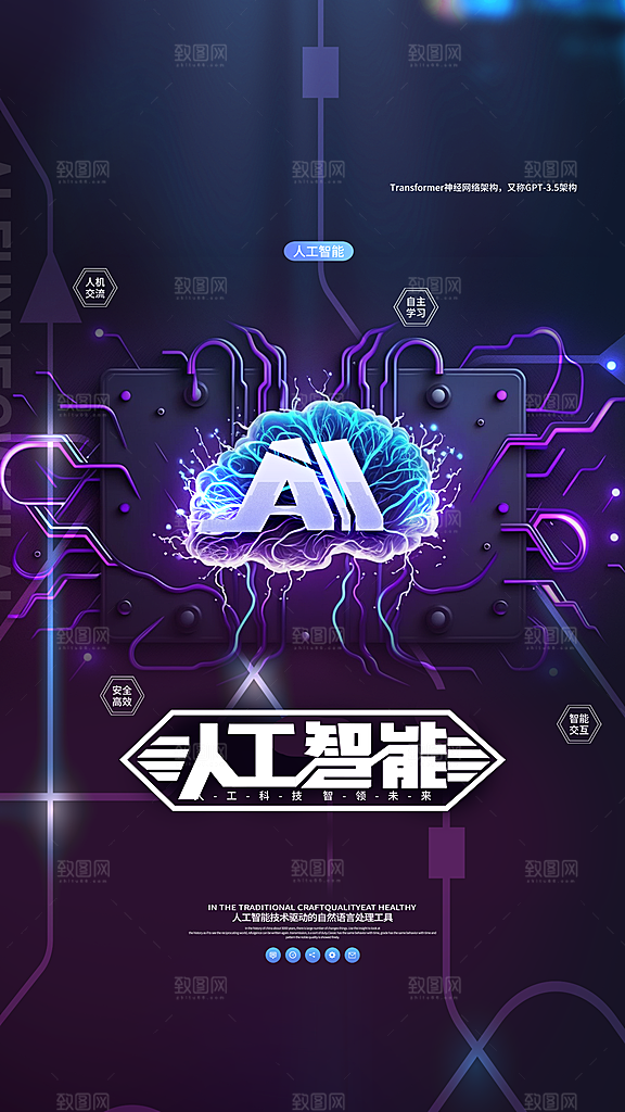 时尚人工智能宣传海报