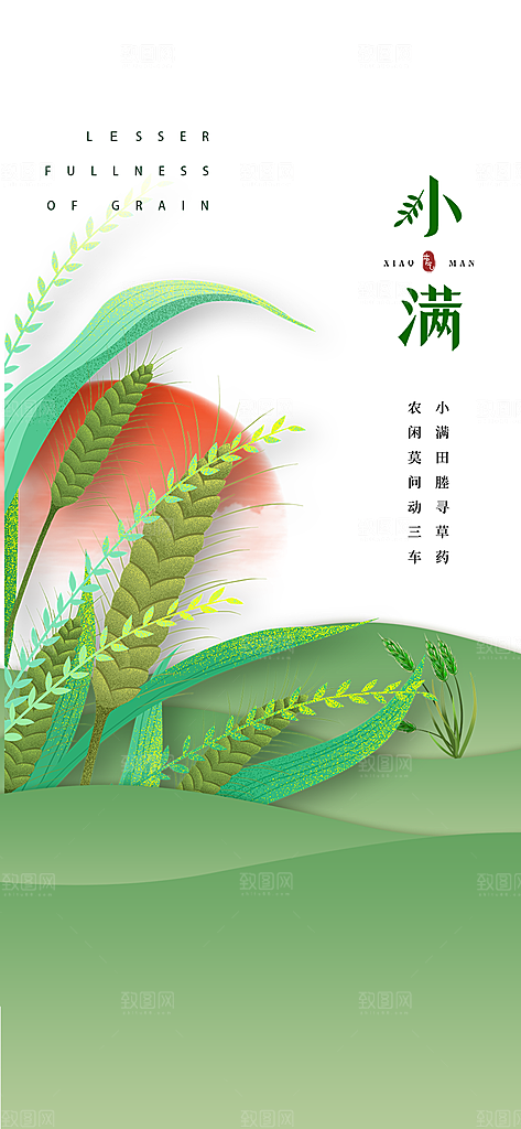 小满二十四节气海报