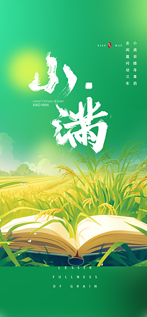 小满二十四节气海报