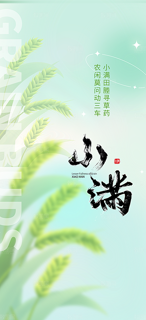 小满二十四节气海报