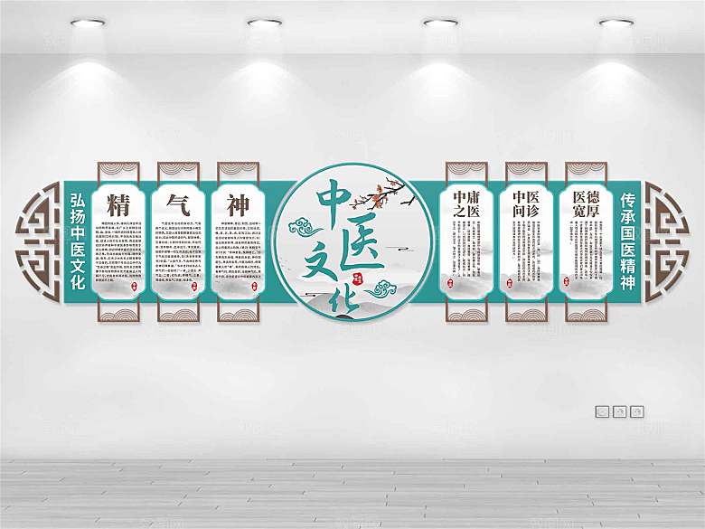 传统中医文化墙设计