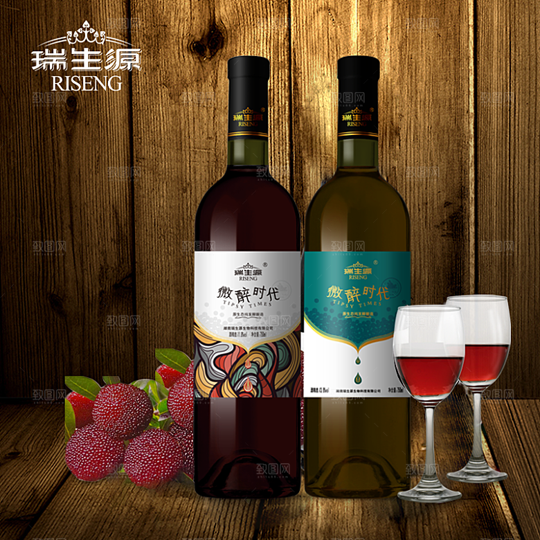 红酒主图设计素材
