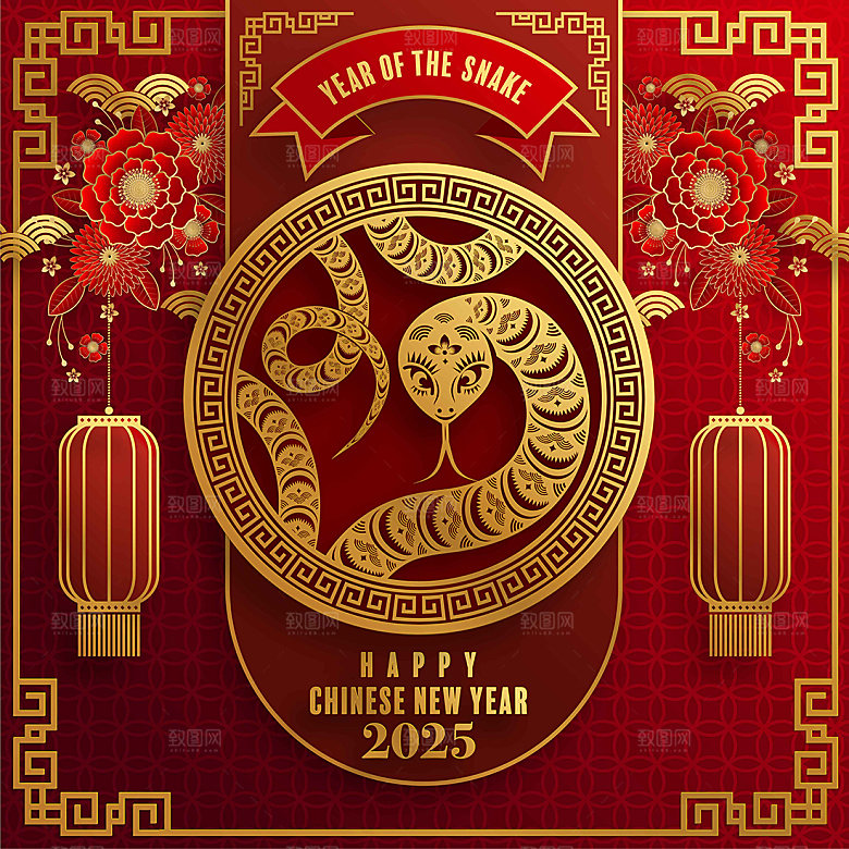 2025年蛇年海报