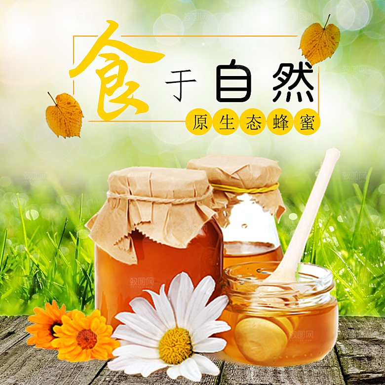 蜂蜜主图设计素材