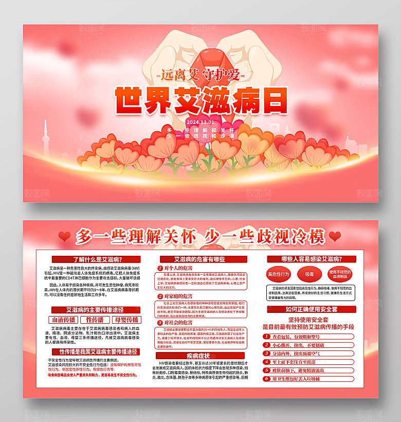2024年世界艾滋病日展板