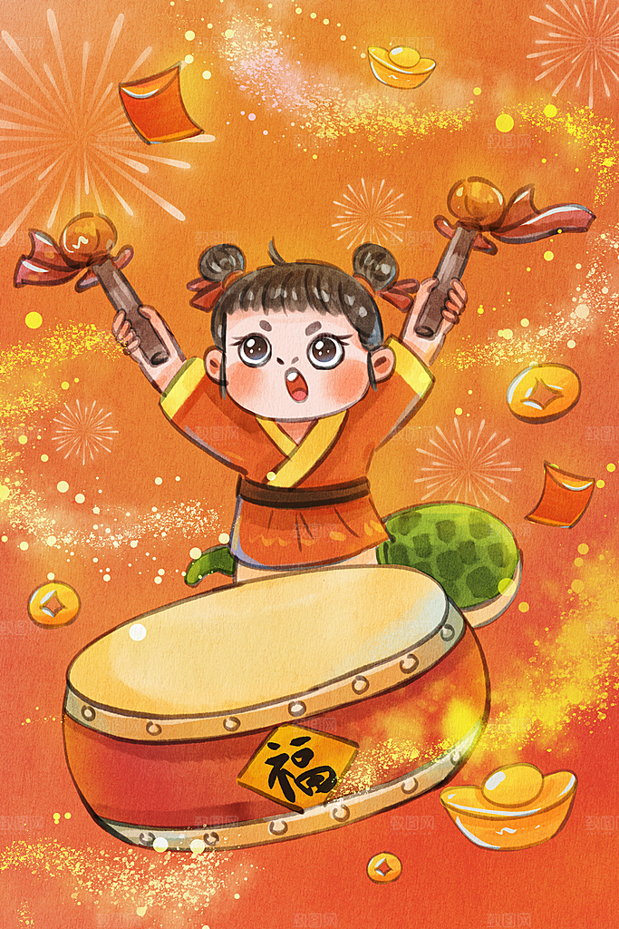 2025蛇年新年春节元旦展板海报模板