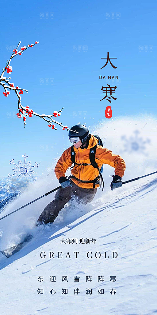 大寒宣传活动海报