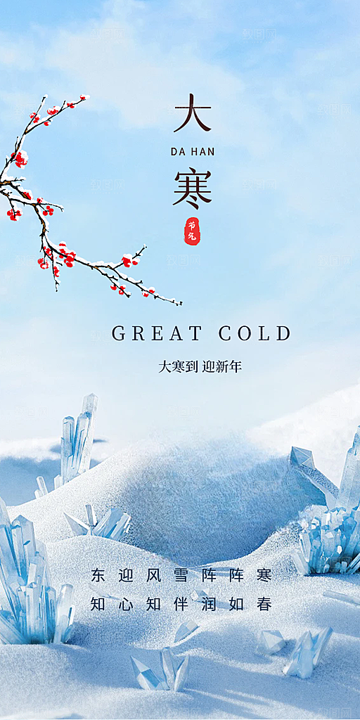 大寒宣传活动海报