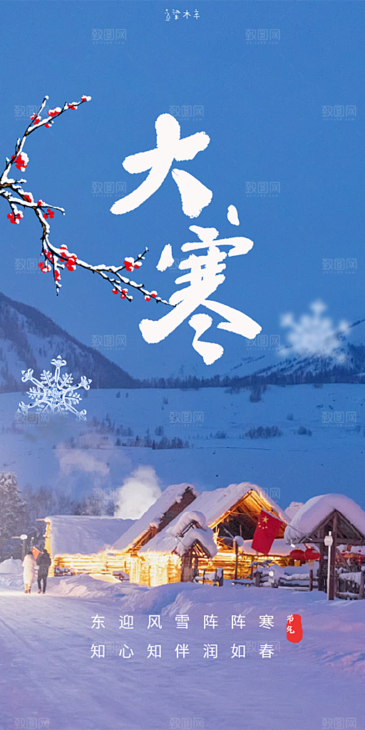 大寒宣传活动海报