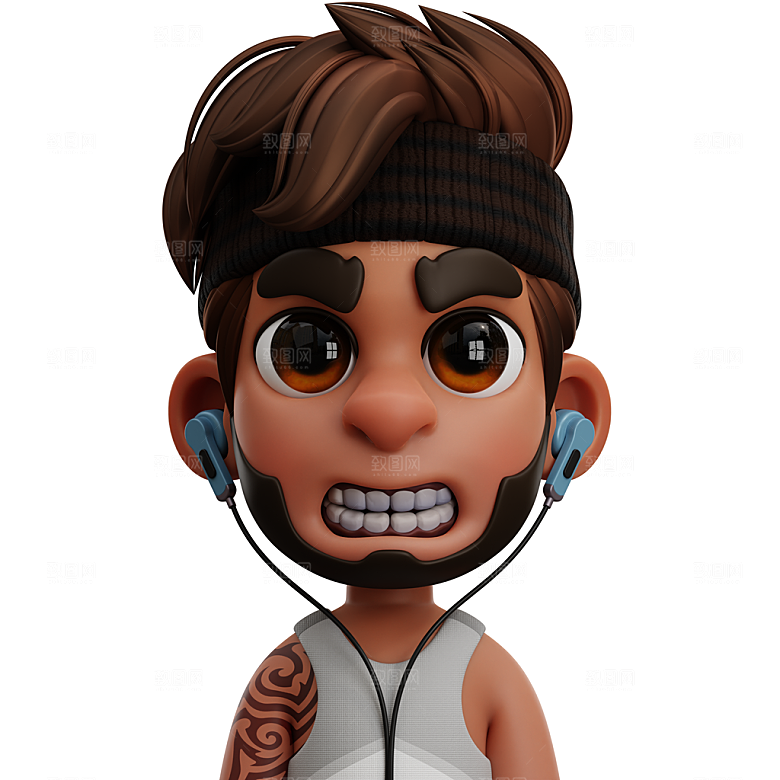 blender潮流人物头像