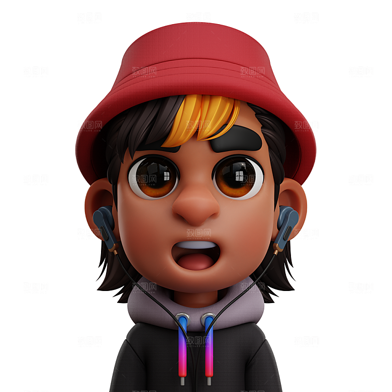 blender潮流人物头像