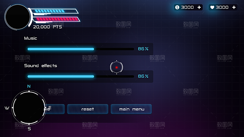 游戏UI界面HUD