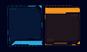 赛博朋克科技网络游戏边框