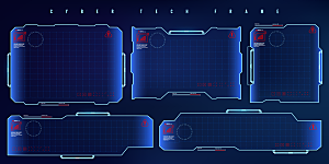 赛博朋克网络游戏边框