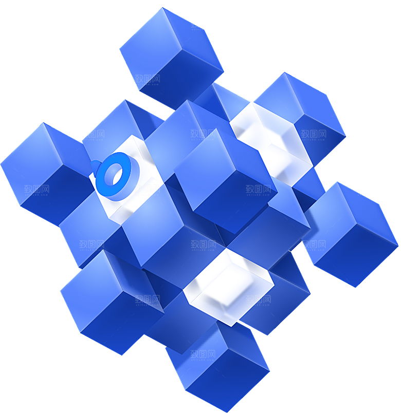 3D科技互联网图标