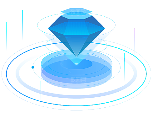 3D科技互联网图标