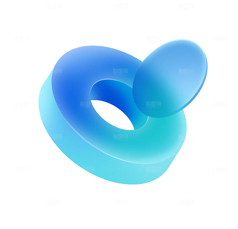 3D立体互联网科技图标