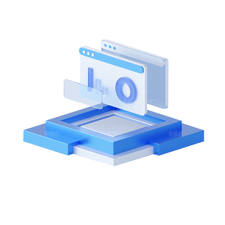 3D立体互联网UI图标