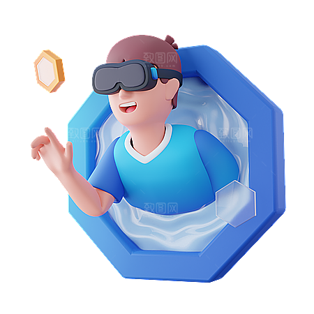 3D互联网UI图标