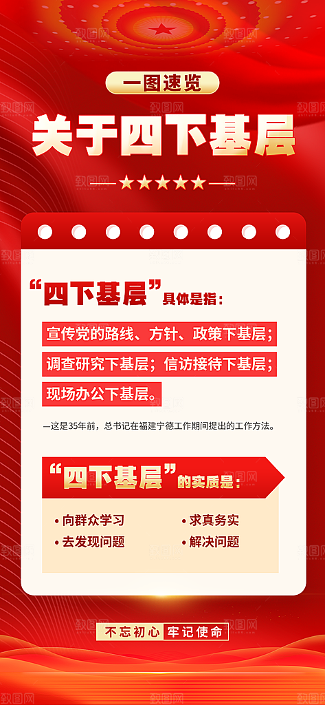 四下基层党建海报