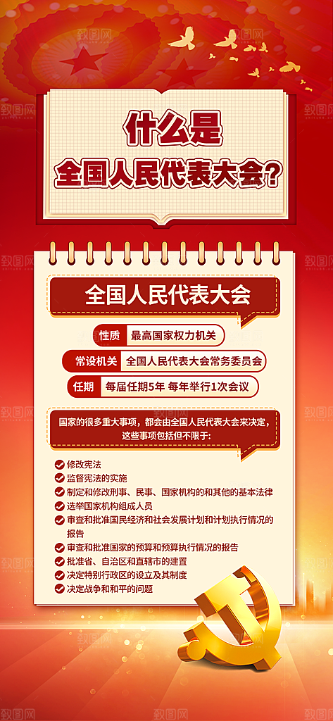 人大代表大会海报