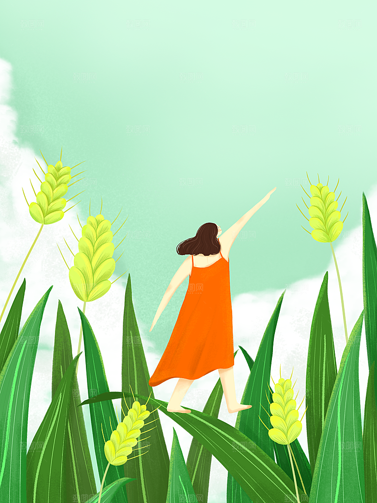 小满插画海报设计